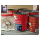 6 Cans Of Miscellaneous Hardware & Hose Washers,