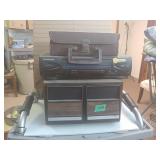 CD Holder & CDs, VCR, Cassette Case & Cassettes