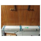 2 Fluorescent Light Fixtures W/ Bulbs One Is