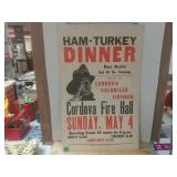 Vintage Firehall Dinner Sign