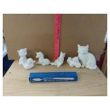 Unpainted/finished Ceramic Cats, Duck, Unicorn