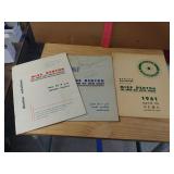 1959, 1960 And 1961 Miss Denton Program Books