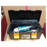 Tool Box W/ Chicago Power Tools Electric Grinder