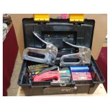 Tool Box W/ Stale Guns And Staples