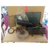 Old Metal Box W/ Tools, Old Craftsman Bits In