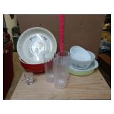 Various Bowls And Dishes, Pie Pan, Cups, Bowls
