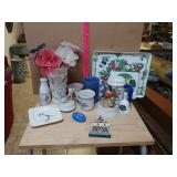 Various China And Ceramic Items, Music Box