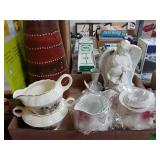 Glass Cups And Vase And Angel