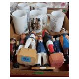 Pirate Mugs And Pirate Figurines