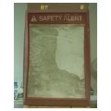 Plastic Safety Alert Lighted Sign