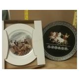 (2) Decorative Horse/Farm Plates