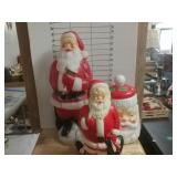 (3) Vintage Blow Mold Table Top Christmas Decor