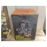 Ceramic Haunted House Luminary Halloween Decor