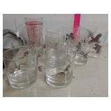 Glassware- Whiskey Glass Set, Etched