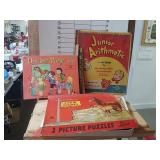 Vintage Kids Toys- Puzzle, Donkey Party, Junior