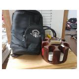 Keg Tap, Hooter Golf Club Bag And Poker Chips