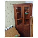 Old Wooden Corner Cabinet