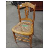 Wooden Chair With Cane Seat