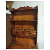 Writers Desk W/ Shelf And Drawers