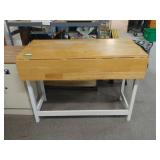 Free Standing Kitchen Island W/ Folding Leaf