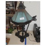 Cast Iron And Metal Mounted Lantern