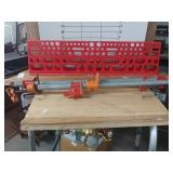 Shelf With Tool Organizer & Metal Poles