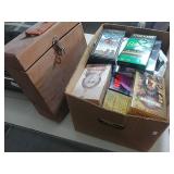 VHS & Record Carrying Case With Records