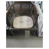 Vintage Round Seat Chair 21"x24.5"x29"