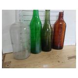 Glass Bottles- Various Sizes And Colors