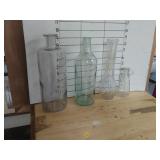 Glass Bottles Various Sizes And Colors