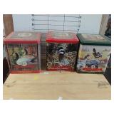 Set Of 3 Red Man Chewing Tobacco Tins