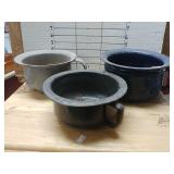Set Of 3 Metal Pots