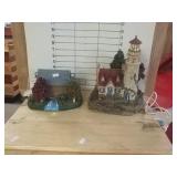 Thomas Kinkade Village Pieces (Has Damage)