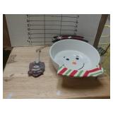 Snowman Bowl And Decor