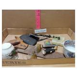 Antique Glasses Knives Boy Scout Pins And More