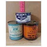 Three Oyster Cans
