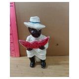 Cast Iron Watermelon Boy Bank
