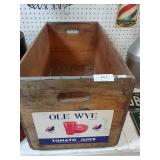 Ole Wye Tomato Juice Crate