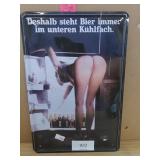 Deshalb Steht Bier Sign