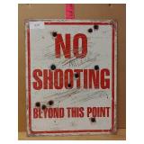 No Shooting Sign