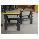 Pair Of Plastic Saw Horses