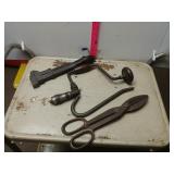 Shears, Crowbar, Vice, Hand Drill