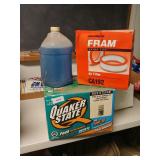 Quaker State 10w-30 9 Unopened Qts, Fram Air