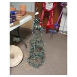 Tomato Cage Lighted Christmas Tree