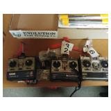 3 Futaba And Hitec 72hz Model Plane Controls