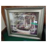 Framed Flower Garden Print