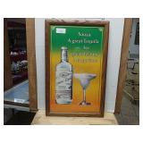 Sauza Framed Advertisement