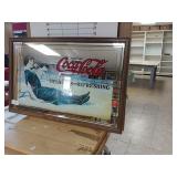 Mirrored Coca-Cola Advertisement