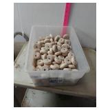 Box Of Wooden "Wheels"