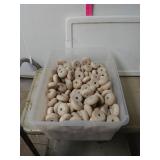 Box Of Wooden "Wheels"